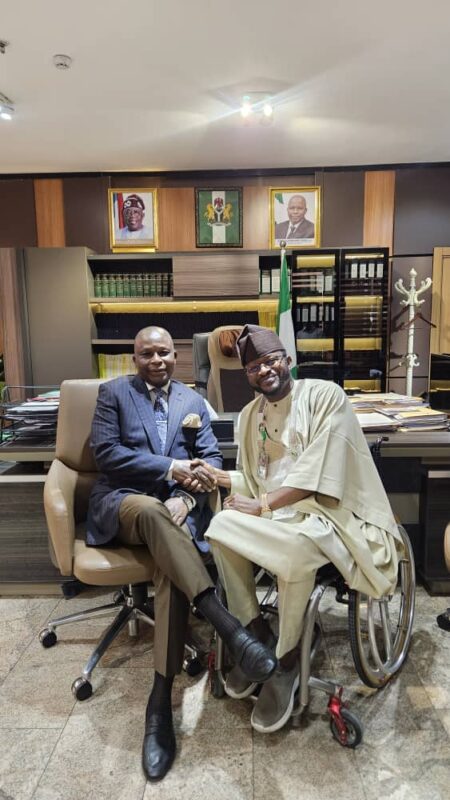 SSAP Abba Isa Secures Justice Minister’s Cooperation, Technical Support for Disability Act Implementation